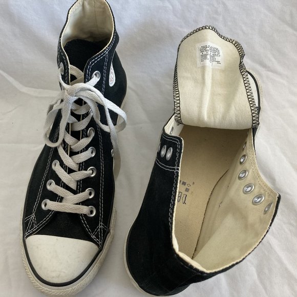 Converse All Stars Classic  Black Chuck Taylor High Tops Men's Size 9 - Picture 2 of 10